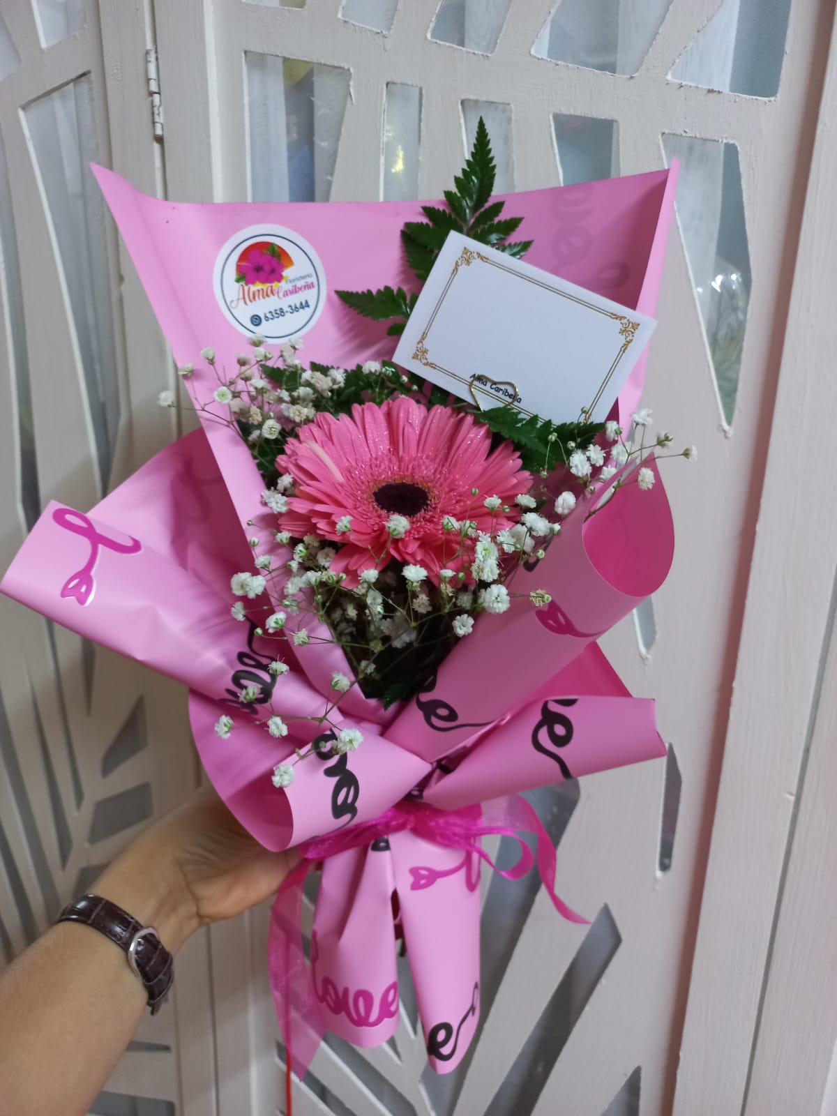 Gerbera arreglada